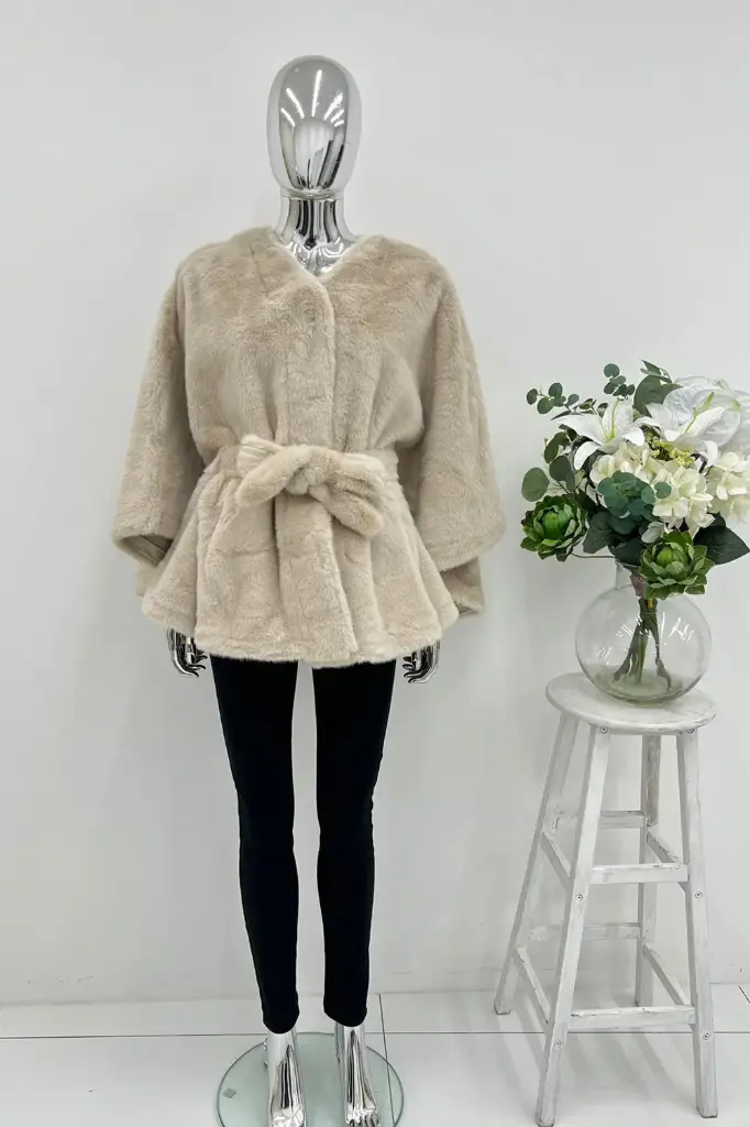 Ultra-Soft Faux Fur Wrap Jackets